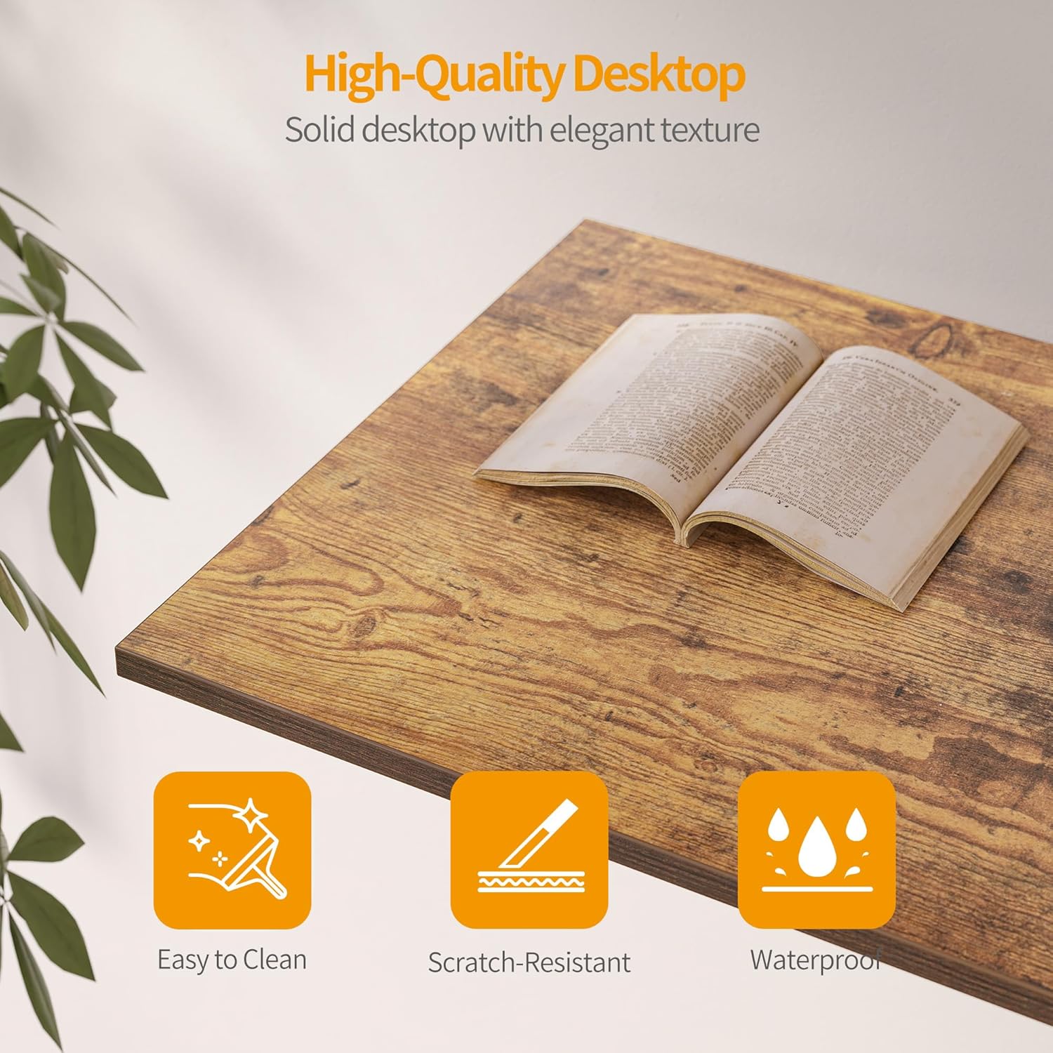 Modern Rustic 47-Inch Desk for Home Office