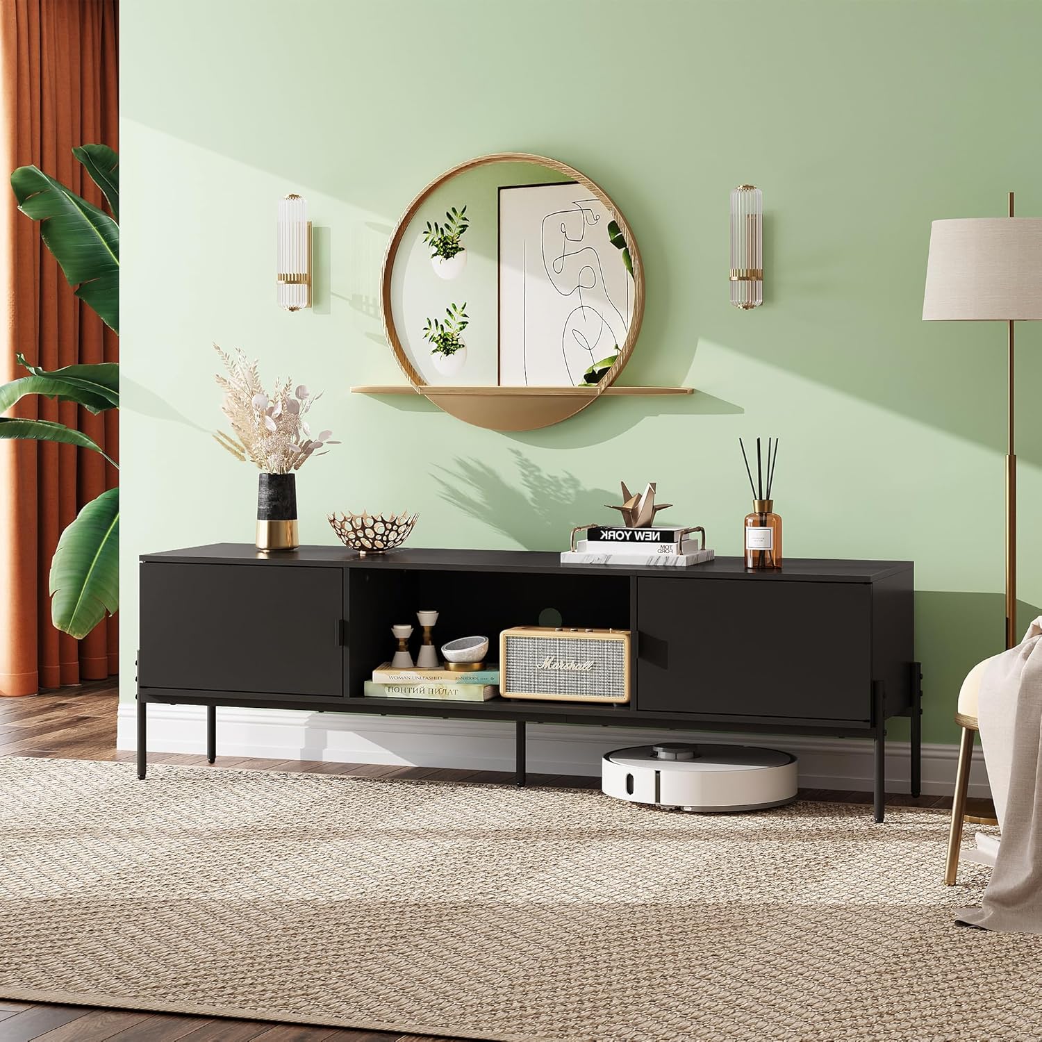 Modern 65 Inch TV Stand with Storage Entertainment Center